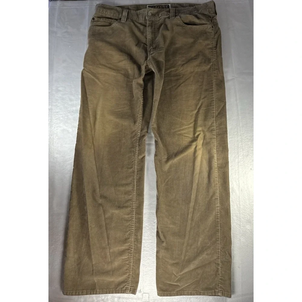 Levi 549 Low Loose Brown Corduroy 38x32 Baggy Skater Grunge Y2K